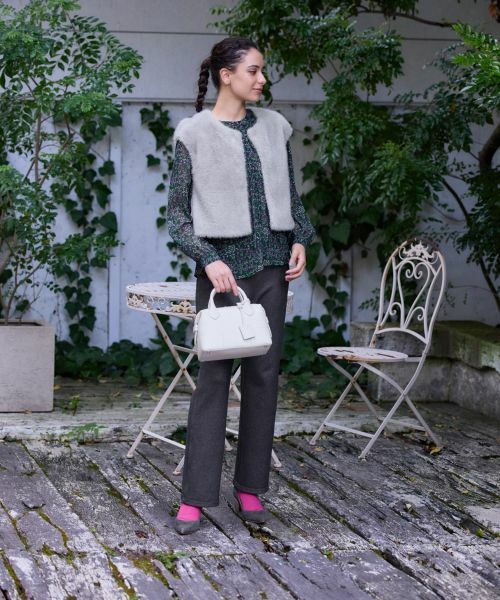 CARA O CRUZ / キャラ・オ・クルス テーラードジャケット | フェイクファーベスト | 詳細14