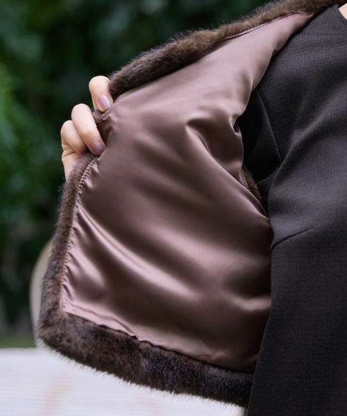 CARA O CRUZ / キャラ・オ・クルス テーラードジャケット | フェイクファーベスト | 詳細19