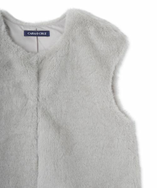 CARA O CRUZ / キャラ・オ・クルス テーラードジャケット | フェイクファーベスト | 詳細24