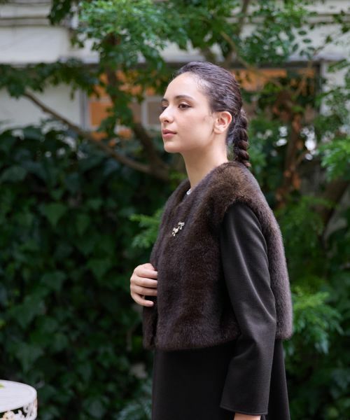 CARA O CRUZ / キャラ・オ・クルス テーラードジャケット | フェイクファーベスト | 詳細3