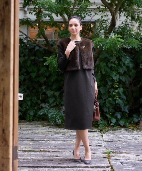 CARA O CRUZ / キャラ・オ・クルス テーラードジャケット | フェイクファーベスト | 詳細7