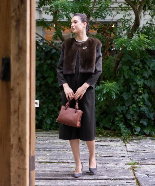 CARA O CRUZ / キャラ・オ・クルス テーラードジャケット | フェイクファーベスト | 詳細8