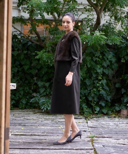 CARA O CRUZ / キャラ・オ・クルス テーラードジャケット | フェイクファーベスト | 詳細9