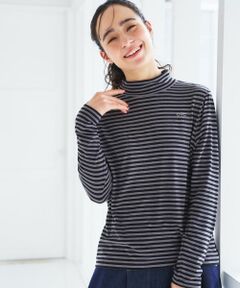 CARA O CRUZ / キャラ・オ・クルス カットソー | ハイネックボーダーカットソー【CoC by CARA O CRUZ】