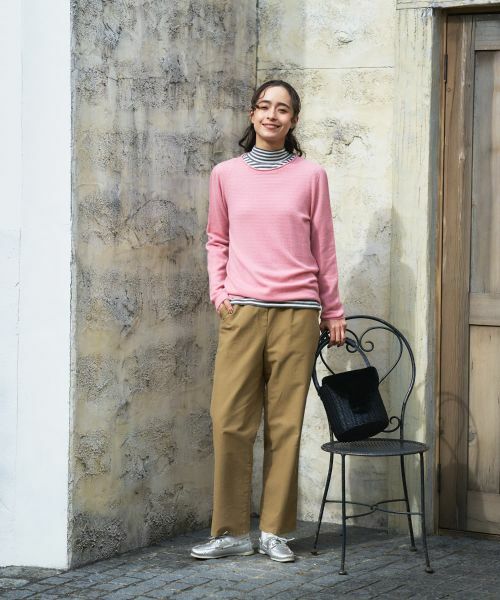 CARA O CRUZ / キャラ・オ・クルス カットソー | ハイネックボーダーカットソー【CoC by CARA O CRUZ】 | 詳細24