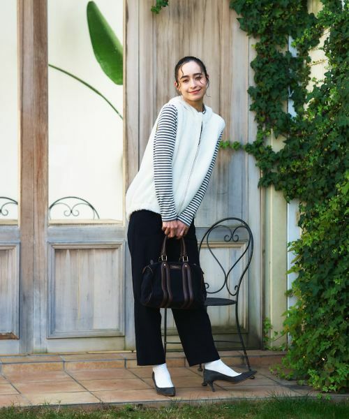 CARA O CRUZ / キャラ・オ・クルス カットソー | ハイネックボーダーカットソー【CoC by CARA O CRUZ】 | 詳細27