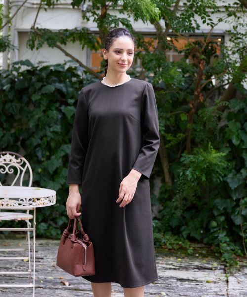 CARA O CRUZ / キャラ・オ・クルス ドレス | Aラインワンピース(ネイビー)