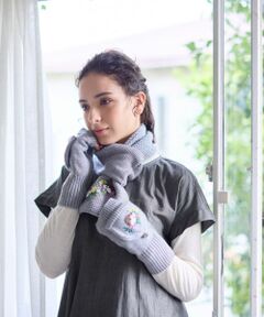 CARA O CRUZ / キャラ・オ・クルス 手袋 | 刺繍ミトングローブ