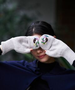 CARA O CRUZ / キャラ・オ・クルス 手袋 | 刺繍ミトングローブ