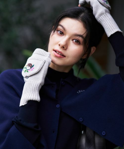 CARA O CRUZ / キャラ・オ・クルス 手袋 | 刺繍ミトングローブ | 詳細2