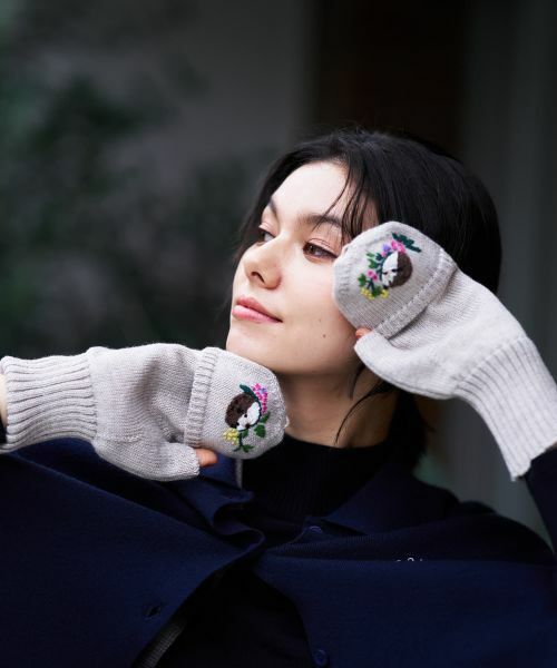 CARA O CRUZ / キャラ・オ・クルス 手袋 | 刺繍ミトングローブ | 詳細4