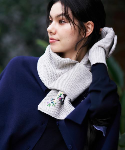 CARA O CRUZ / キャラ・オ・クルス マフラー・ショール・スヌード・ストール | 刺繍マフラー | 詳細3