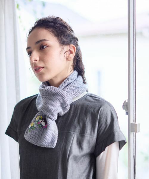 CARA O CRUZ / キャラ・オ・クルス マフラー・ショール・スヌード・ストール | 刺繍マフラー | 詳細6