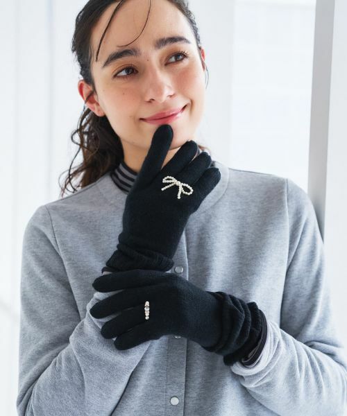 CARA O CRUZ / キャラ・オ・クルス 手袋 | 指輪モチーフニットグローブ | 詳細1