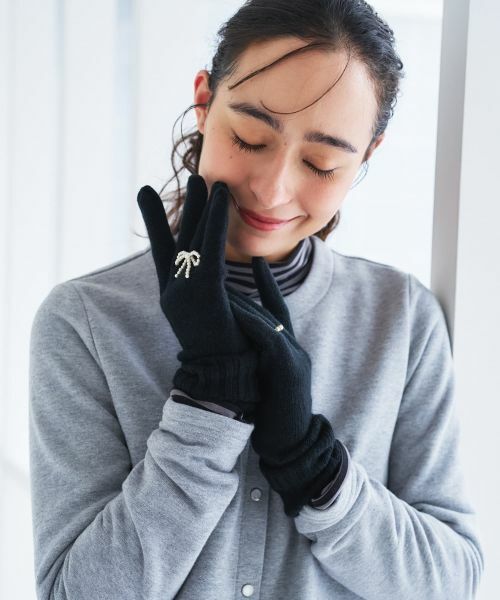 CARA O CRUZ / キャラ・オ・クルス 手袋 | 指輪モチーフニットグローブ | 詳細3