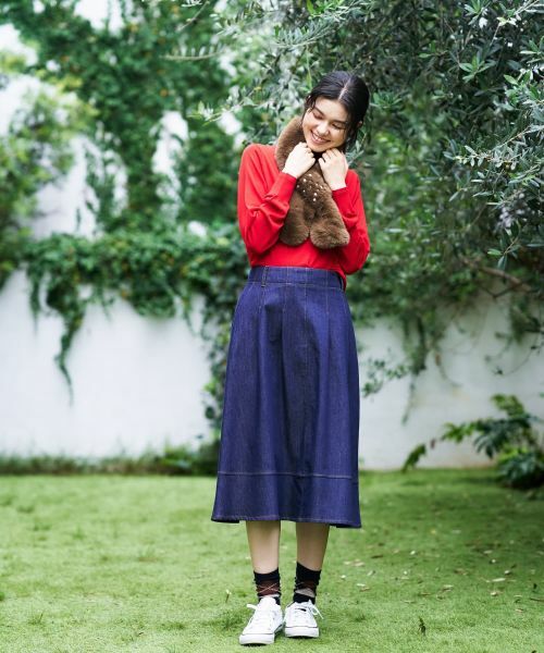 CARA O CRUZ / キャラ・オ・クルス マフラー・ショール・スヌード・ストール | ビジュー付き フェイクファーストール | 詳細9