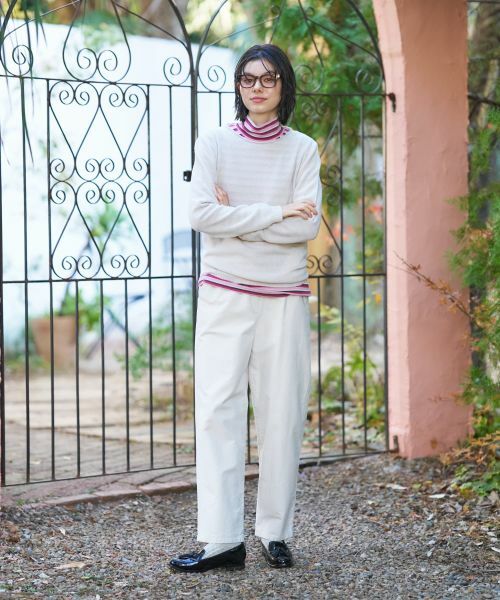 CARA O CRUZ / キャラ・オ・クルス カットソー | マルチボーダーハイネックカットソー | 詳細3