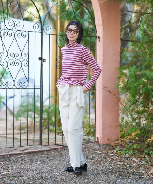 CARA O CRUZ / キャラ・オ・クルス カットソー | マルチボーダーハイネックカットソー | 詳細6