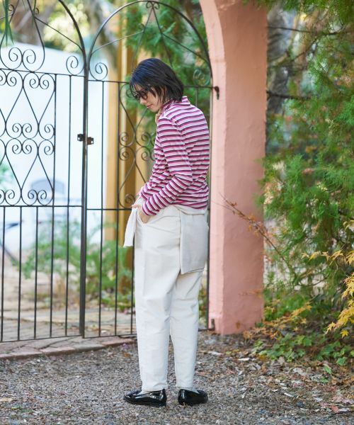 CARA O CRUZ / キャラ・オ・クルス カットソー | マルチボーダーハイネックカットソー | 詳細8