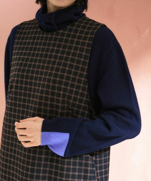 CARA O CRUZ / キャラ・オ・クルス ロング・マキシ丈ワンピース | チェック柄ジャンパースカート | 詳細26