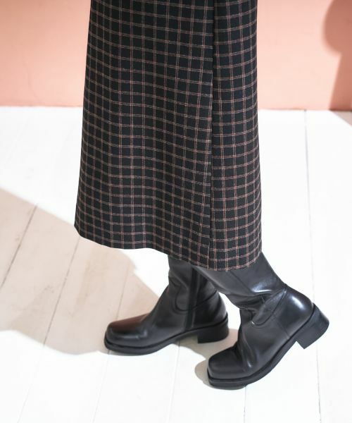 CARA O CRUZ / キャラ・オ・クルス ロング・マキシ丈ワンピース | チェック柄ジャンパースカート | 詳細28