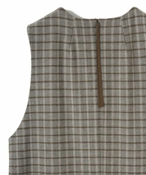 CARA O CRUZ / キャラ・オ・クルス ロング・マキシ丈ワンピース | チェック柄ジャンパースカート | 詳細6