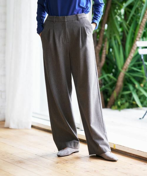 CARA O CRUZ / キャラ・オ・クルス その他パンツ | 裏起毛ワイドパンツ | 詳細1