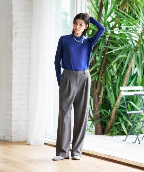 CARA O CRUZ / キャラ・オ・クルス その他パンツ | 裏起毛ワイドパンツ | 詳細11