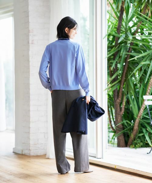 CARA O CRUZ / キャラ・オ・クルス その他パンツ | 裏起毛ワイドパンツ | 詳細25