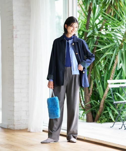 CARA O CRUZ / キャラ・オ・クルス その他パンツ | 裏起毛ワイドパンツ | 詳細4