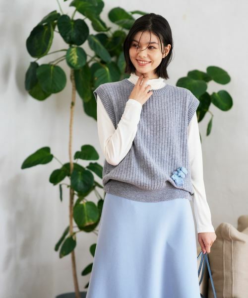 CARA O CRUZ / キャラ・オ・クルス テーラードジャケット | リブニットベスト | 詳細2