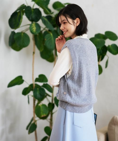 CARA O CRUZ / キャラ・オ・クルス テーラードジャケット | リブニットベスト | 詳細4