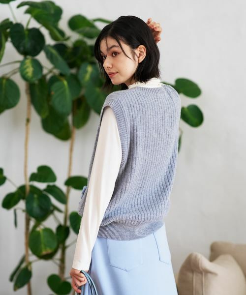 CARA O CRUZ / キャラ・オ・クルス テーラードジャケット | リブニットベスト | 詳細5