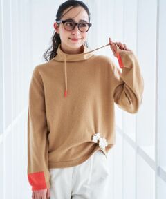 CARA O CRUZ / キャラ・オ・クルス ニット・セーター | 襟ドロストの配色袖ニット