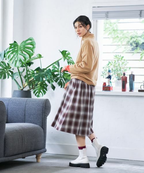 CARA O CRUZ / キャラ・オ・クルス ニット・セーター | 襟ドロストの配色袖ニット | 詳細19