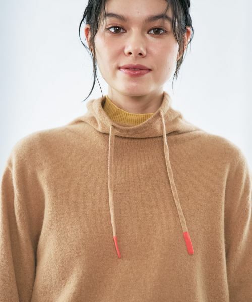 CARA O CRUZ / キャラ・オ・クルス ニット・セーター | 襟ドロストの配色袖ニット | 詳細24