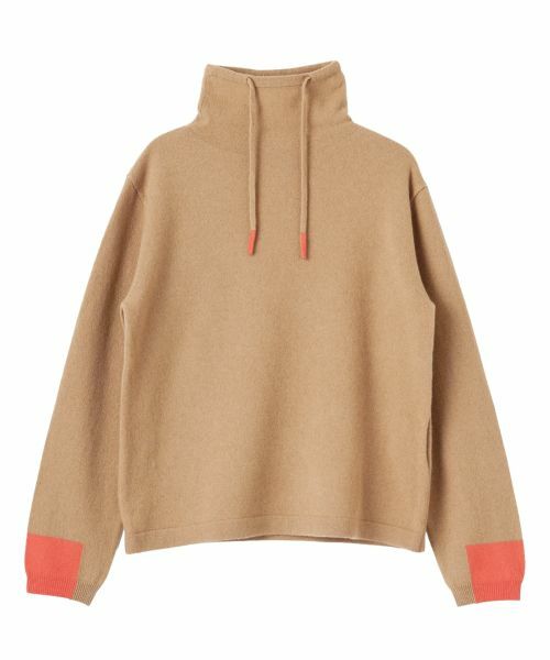 CARA O CRUZ / キャラ・オ・クルス ニット・セーター | 襟ドロストの配色袖ニット | 詳細29