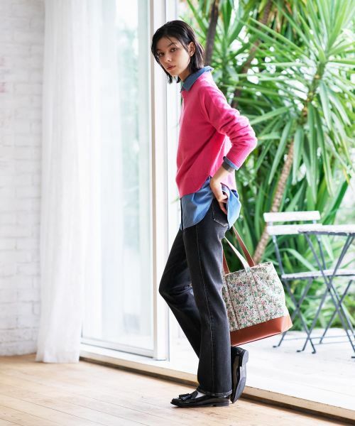 CARA O CRUZ / キャラ・オ・クルス デニムパンツ | 暖裏起毛ブラックデニムパンツ | 詳細11