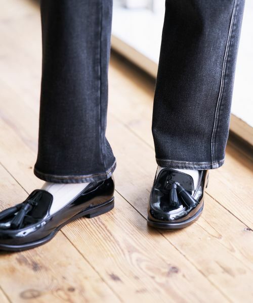 CARA O CRUZ / キャラ・オ・クルス デニムパンツ | 暖裏起毛ブラックデニムパンツ | 詳細17