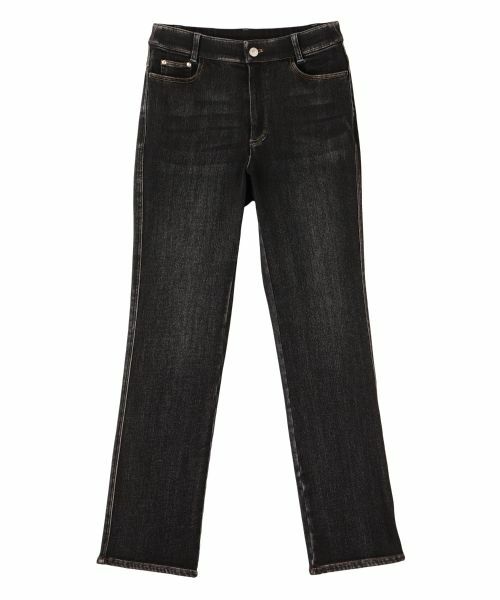 CARA O CRUZ / キャラ・オ・クルス デニムパンツ | 暖裏起毛ブラックデニムパンツ | 詳細18