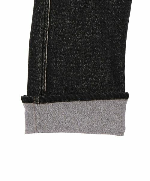 CARA O CRUZ / キャラ・オ・クルス デニムパンツ | 暖裏起毛ブラックデニムパンツ | 詳細24