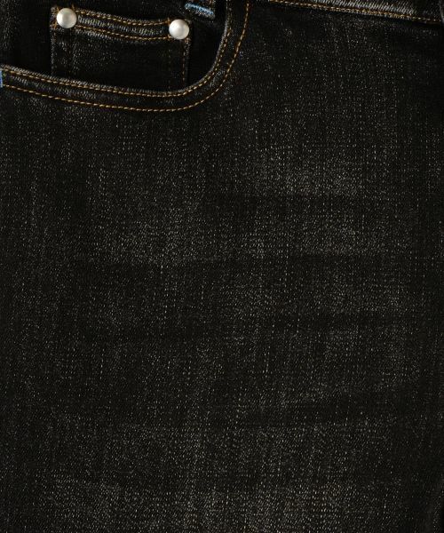 CARA O CRUZ / キャラ・オ・クルス デニムパンツ | 暖裏起毛ブラックデニムパンツ | 詳細25