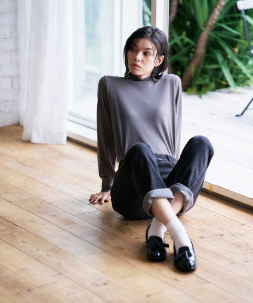 CARA O CRUZ / キャラ・オ・クルス デニムパンツ | 暖裏起毛ブラックデニムパンツ | 詳細7