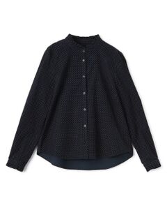 CARA O CRUZ / キャラ・オ・クルス シャツ・ブラウス | フリルカラードットブラウス【CoC by CARA O CRUZ】