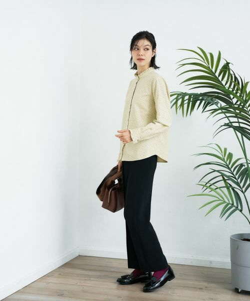 CARA O CRUZ / キャラ・オ・クルス シャツ・ブラウス | フリルカラードットブラウス【CoC by CARA O CRUZ】 | 詳細10