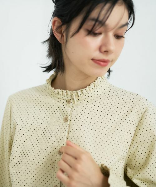 CARA O CRUZ / キャラ・オ・クルス シャツ・ブラウス | フリルカラードットブラウス【CoC by CARA O CRUZ】 | 詳細23