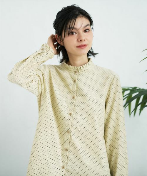 CARA O CRUZ / キャラ・オ・クルス シャツ・ブラウス | フリルカラードットブラウス【CoC by CARA O CRUZ】 | 詳細3