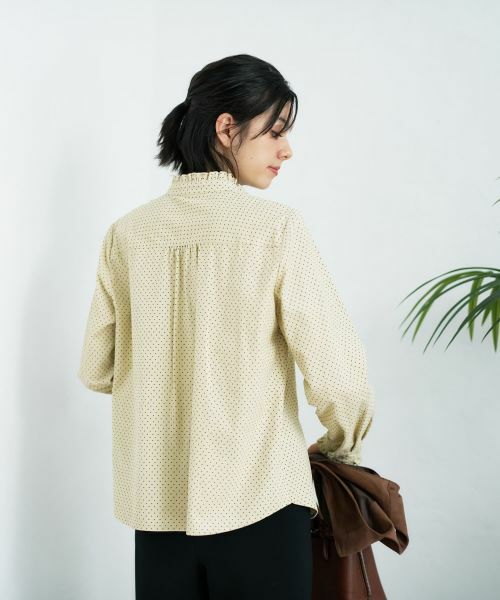 CARA O CRUZ / キャラ・オ・クルス シャツ・ブラウス | フリルカラードットブラウス【CoC by CARA O CRUZ】 | 詳細6