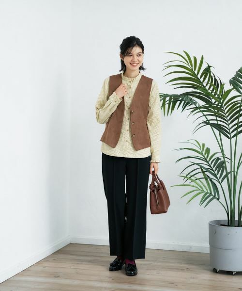 CARA O CRUZ / キャラ・オ・クルス シャツ・ブラウス | フリルカラードットブラウス【CoC by CARA O CRUZ】 | 詳細7