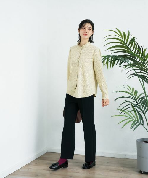 CARA O CRUZ / キャラ・オ・クルス シャツ・ブラウス | フリルカラードットブラウス【CoC by CARA O CRUZ】 | 詳細8